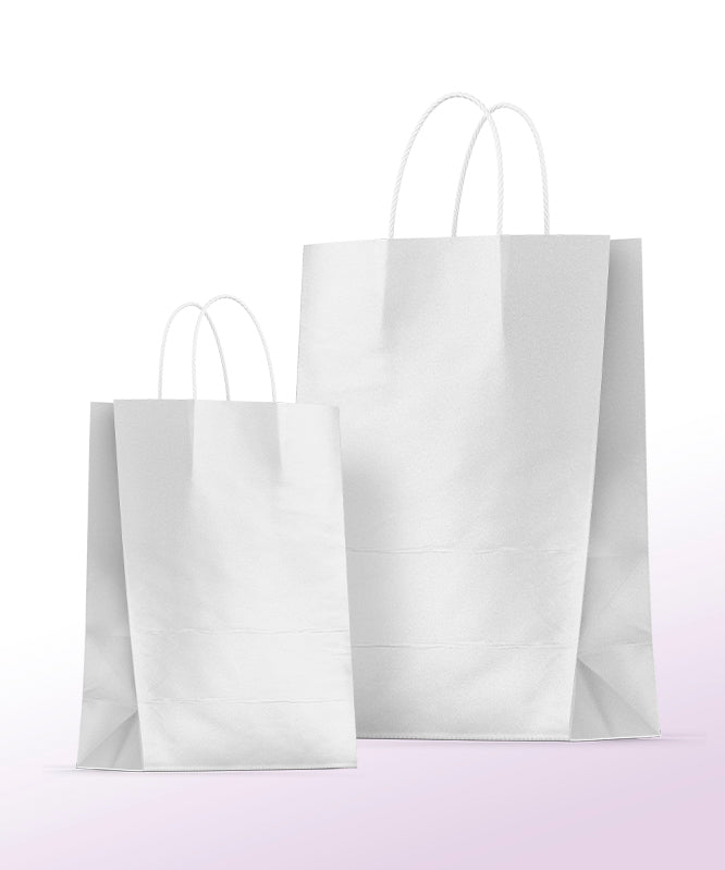 Delivery bag with handle / Base: 25x20 cm H:30 cm - white - 10pcs