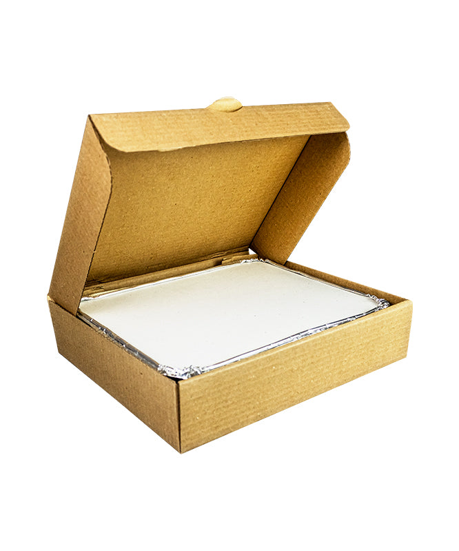 Foil container Corrugated Box 31x26x7 cm Catering Packaging - 10pcs