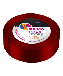 Satin Ribbon / Maroon - Width 2 cm - 1/Case